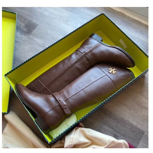 Tory Borch Knee high brown boots size 9 regular calf - Picture 5 of 9
